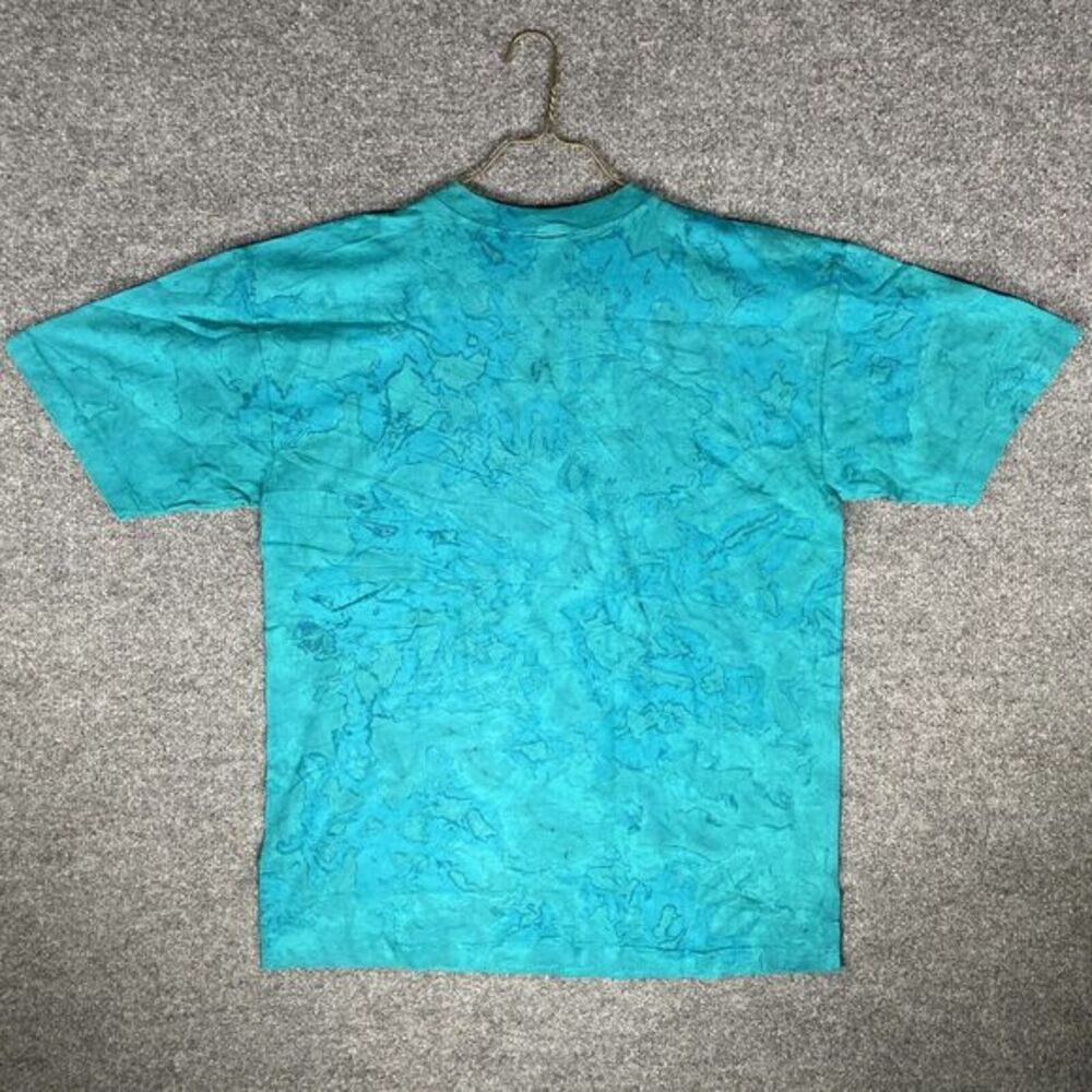 Florida Vintage 80s 90s Y2K T Shirt Short Sleeve Mens S/M Tie Dye Blue - Picture 2 of 7